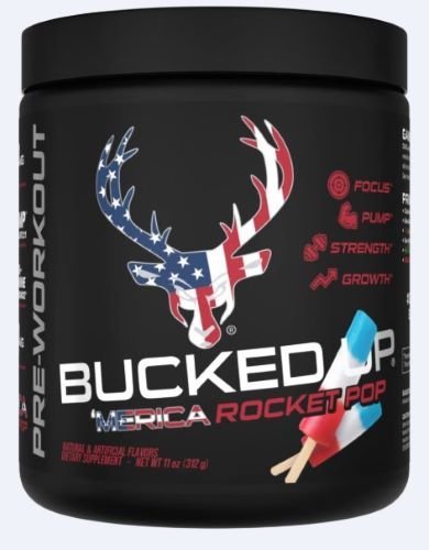 Bucked Up Pre-Workout Rocket Pop 30 Serving Tub