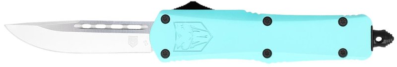 CobraTec Knives FS-3 STBFS3DNS 2.75 In D2 Steel Mint Blue Handle