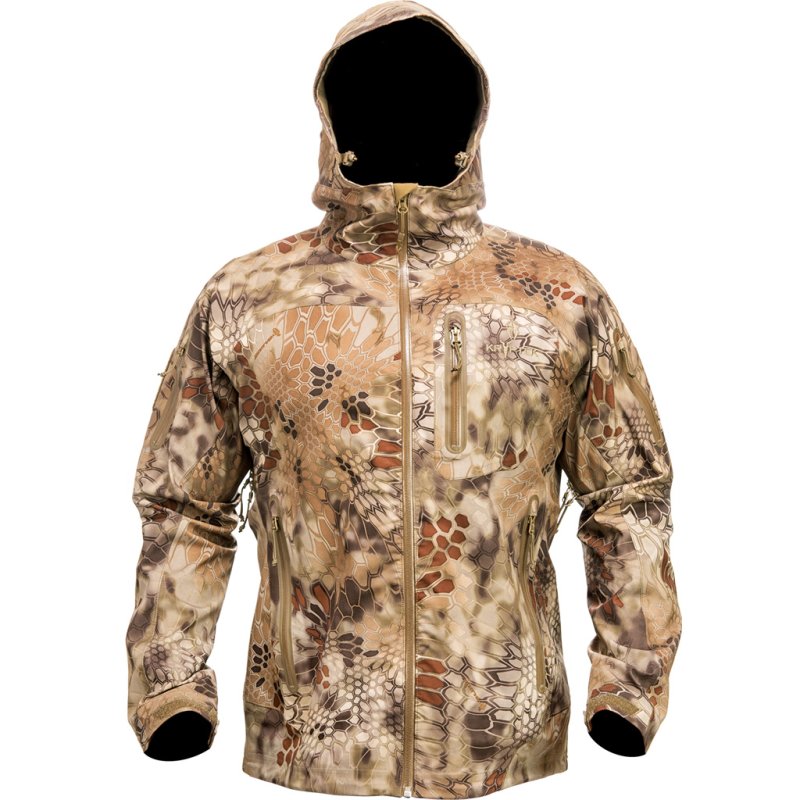 Kryptek 15KOLJH7 Koldo Rain Jacket Highlander 2XL, 3-Layer DWR, Waterproof