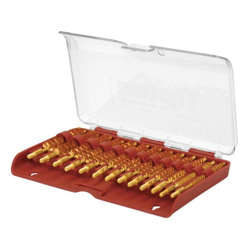 Tipton 402173 14-Piece Bronze Bore Brush Set .17-.45 Caliber 8-32 Thread