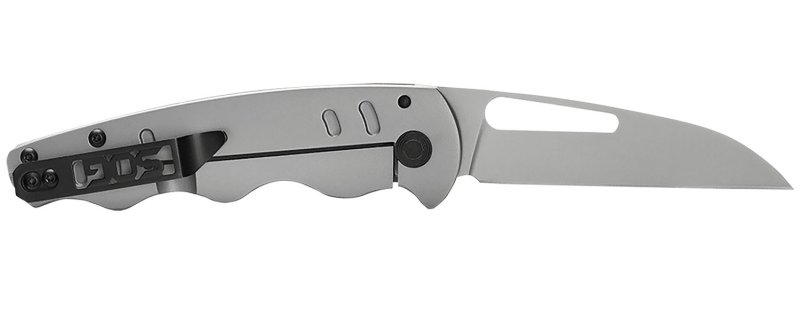 SOG SOG14520157 Escape FL 3" Sheepsfoot 8Cr13MoV SS Blade Silver Handle