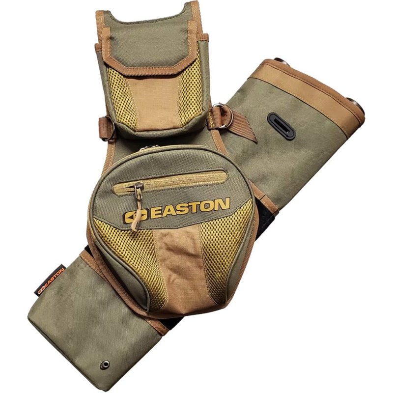 Easton 631428 Flipside 4-Tube Hip Quiver Ranger Green Dual-Handed Use