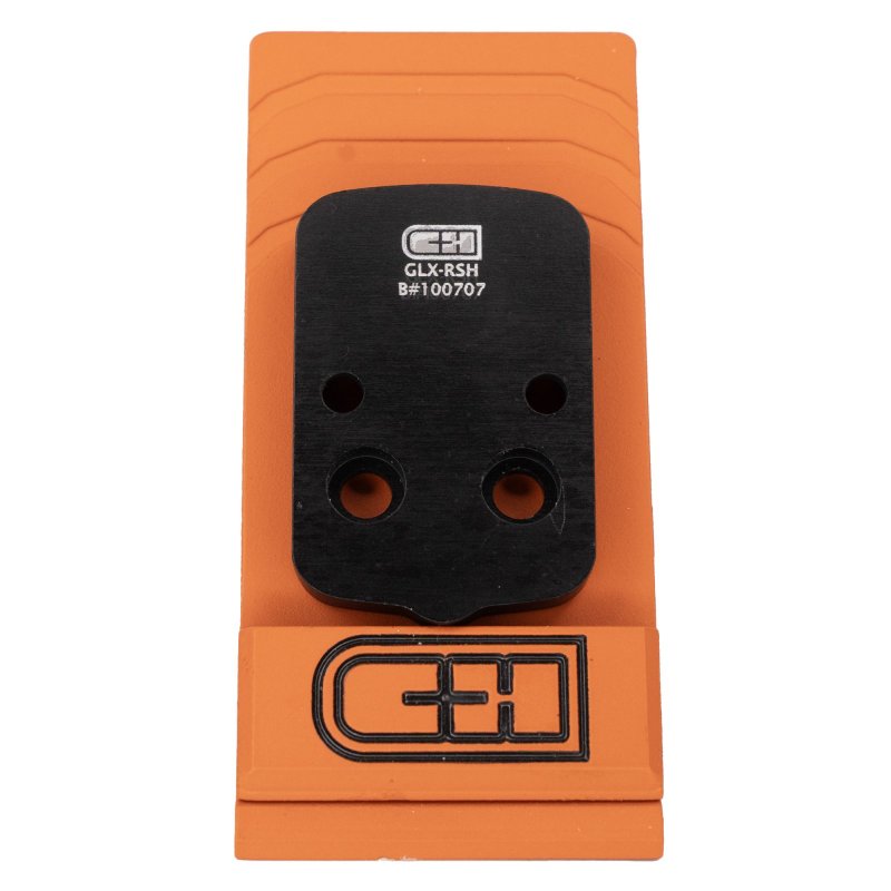 C&H Precision GLX-RSH V4 Optic Mount Plate Glock 43x/48 MOS Black