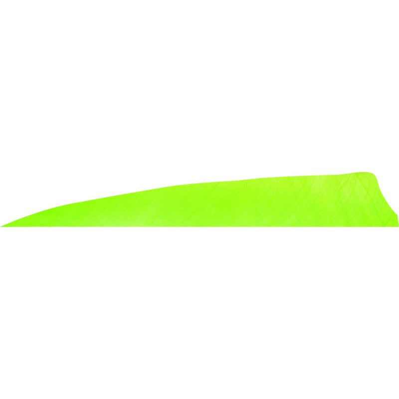 Gateway Shield Cut Feathers Chartreuse 4in RW 50pk 400RSSCH-50