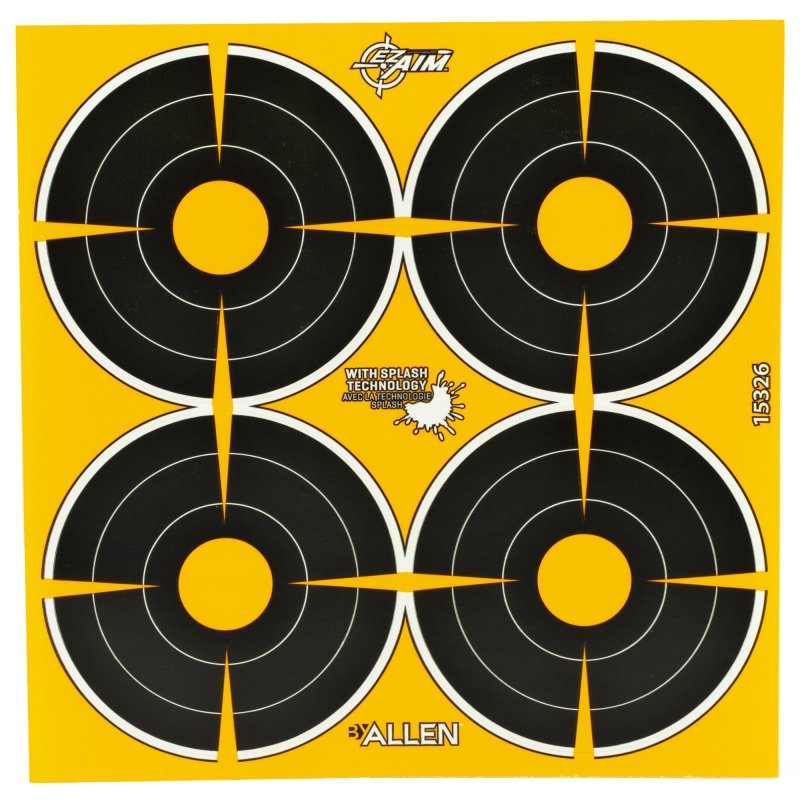 EzAim Splash Bullseye Adhesive Targets 3 in. 12 pk.