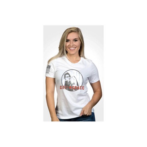 Nine Line Apparel Grit and Grace Women's T-Shirt White 2XL