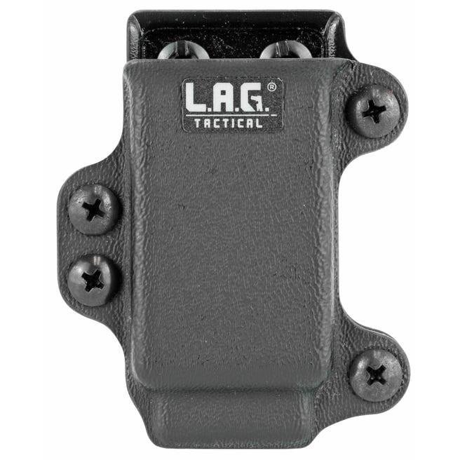 L.A.G. Tactical 34005 Pistol Mag Carrier Glock 43/M&P Shield Kydex Black