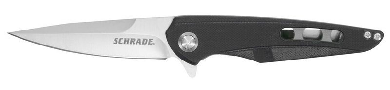 Schrade 1182623 Kinetic 3.13" Folding Knife AUS-8 G-10 Handle Black Blade