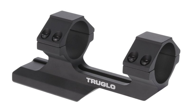 GSM Outdoors TG8963B 1 In Tactical Scope Mount Black CNC-Machined