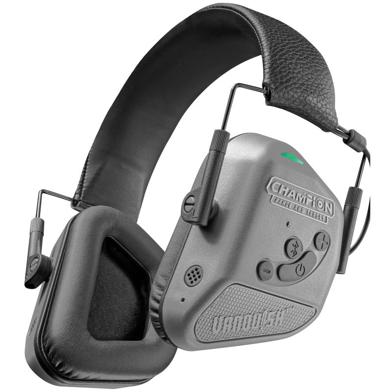 Champion Targets Vanquish Pro Elite Muff 40982 Black Gray Bluetooth Earmuff