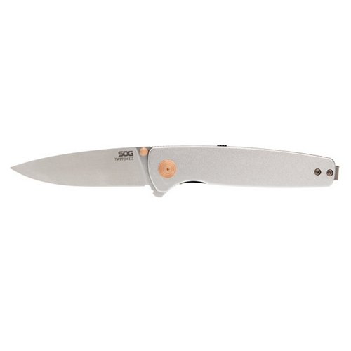 SOG Twitch III SOG11150243 3.1" Spring Assisted Knife Satin/Rose Gold