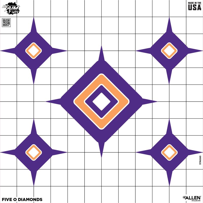 Allen Company EZ Aim Dialing in More Fun 12x12 Targets 9-Pack