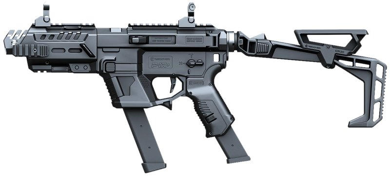 Recover Tactical P-IX+ Basic PG9 Folding Stock Black PIXPBFST01