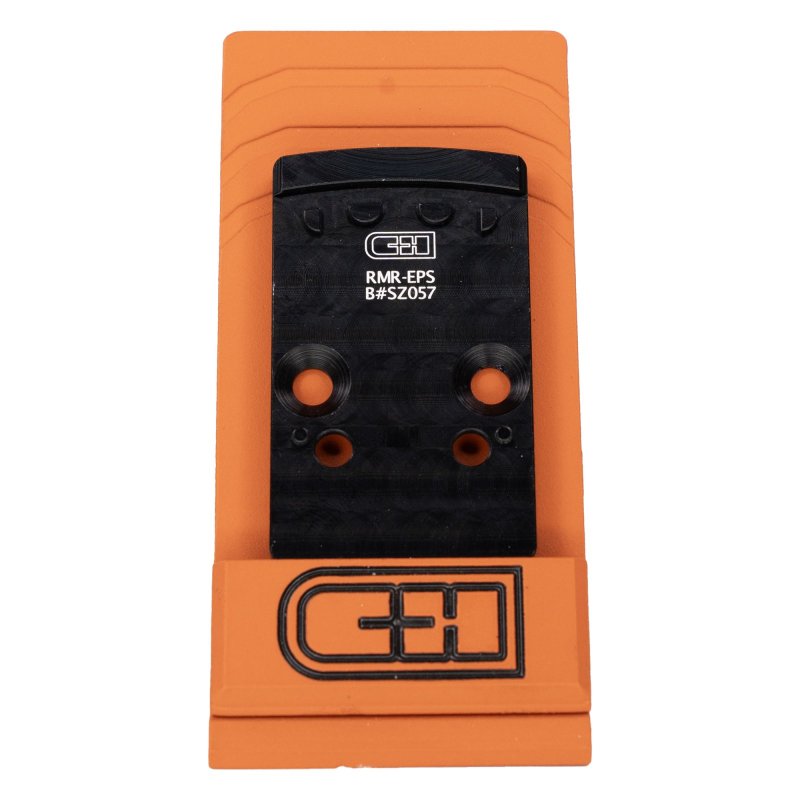C&H Precision RMR-EPS V4 Optic Mount Plate, Anodized Black, 6061 Aluminum