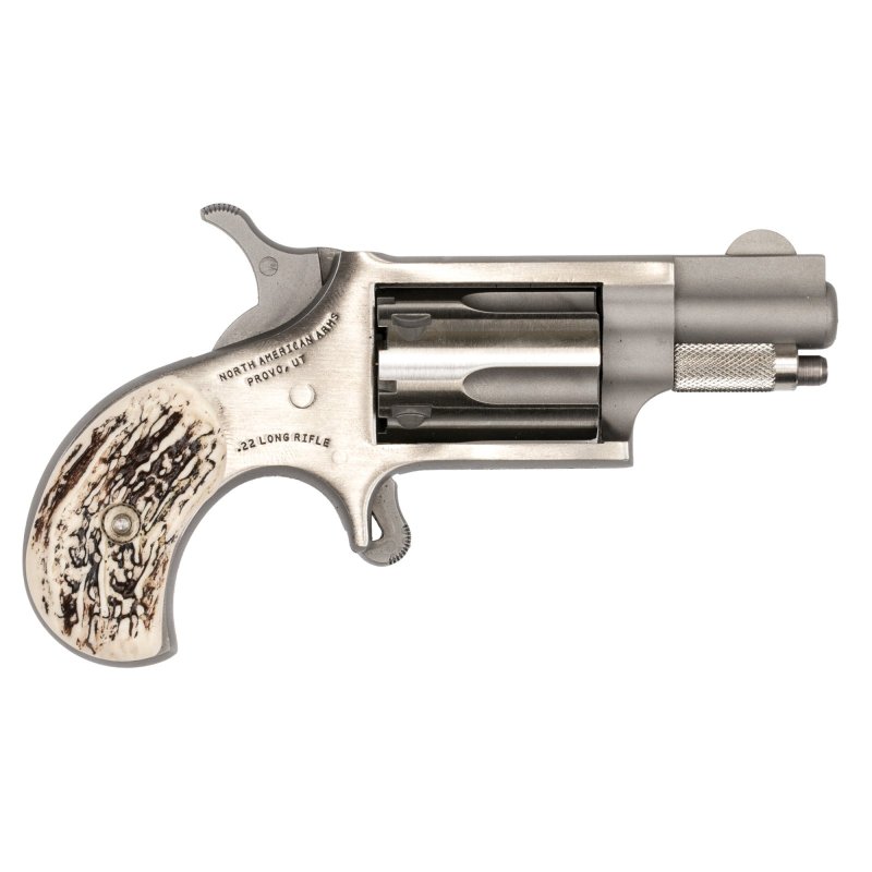 North American Arms NAA-22LR-GSTG Mini-Revolver 22LR 1 1/8" Staglite Grip