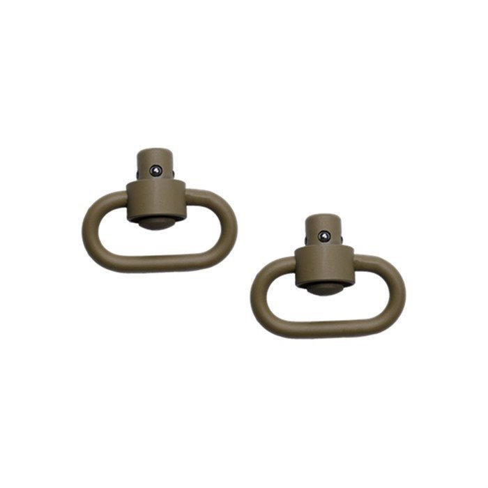 Grovtec GTSW253 Flat Dark Earth Push-Button Heavy Duty Swivel Set