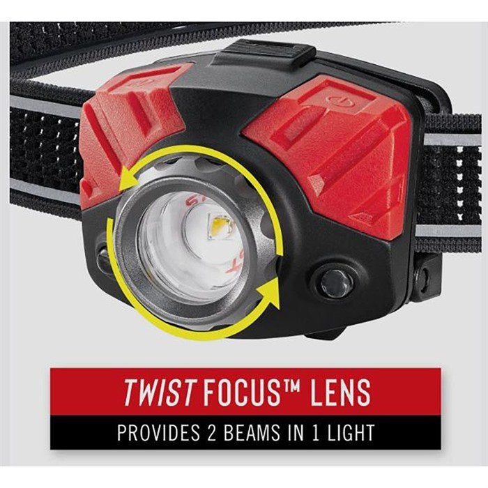 Coast PRODUCTS FL75 HEADLAMP 700 LUMENS W/PURE BEAM & TWIST FOCUS BLK/RED