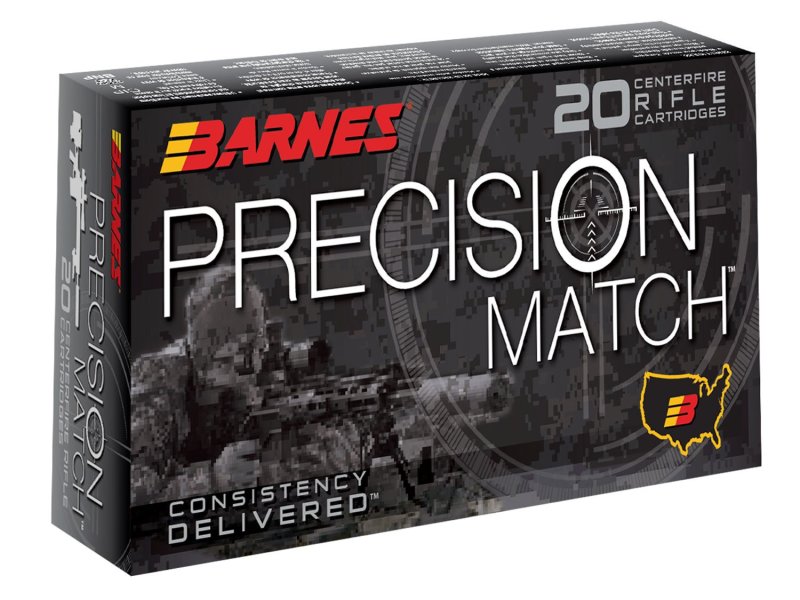 Barnes 30818 Precision Match .308 Win 175gr OTM-BT 20 Rounds