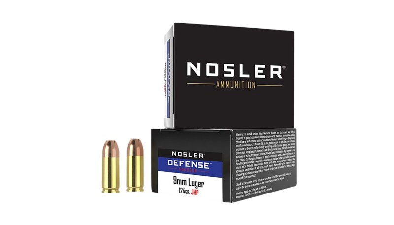Nosler 38432 9mm Luger +P 124 Grain Hollow Point 20 Rounds