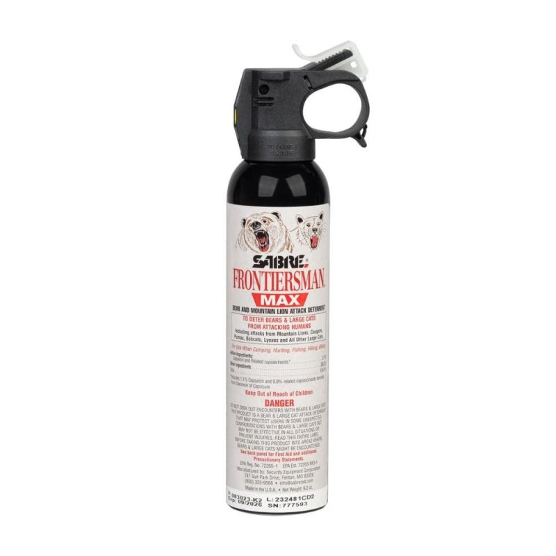 Sabre Frontiersman Max 9.2oz Bear & Mountain Lion Spray FBADX-06