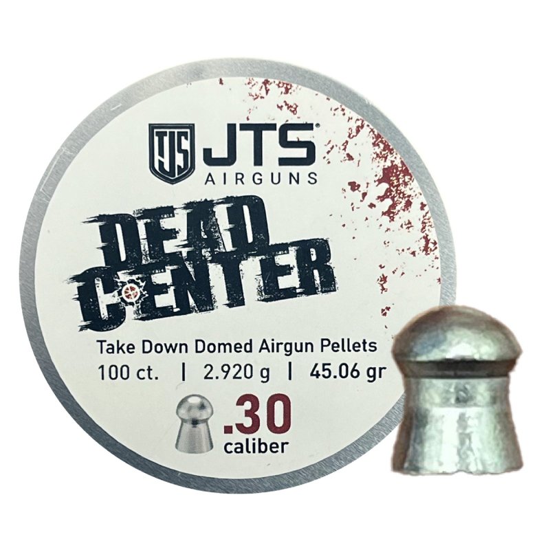 JTS Dead Center 30 Caliber 45.06 Grain Domed Pellets 100ct Tin