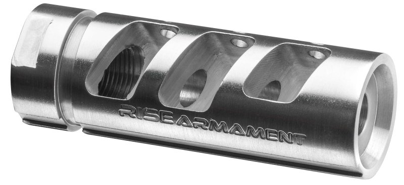Rise Armament RA701223SLVR RA-701 Compensator Silver 416R Stainless...