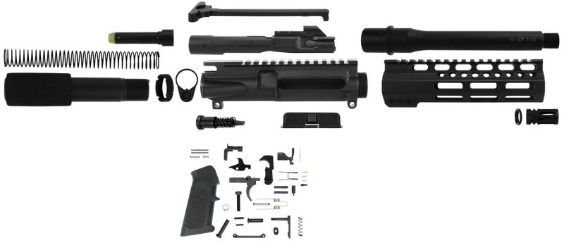 TacFire SSPK45ACPLPK AR Pistol Build Kit .45 ACP 7.5 In M-LOK