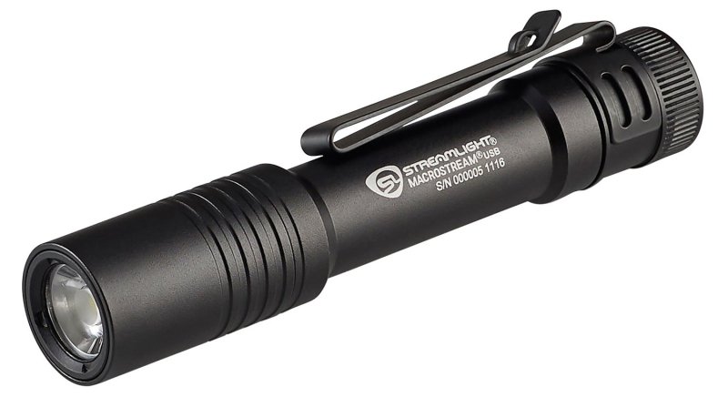 Streamlight Macrostream USB White LED 50/500 Lumens Black