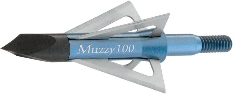 Muzzy 4-Blade Broadhead Standard 100 Grain 1 Inch Cutting Diameter 6 Pack
