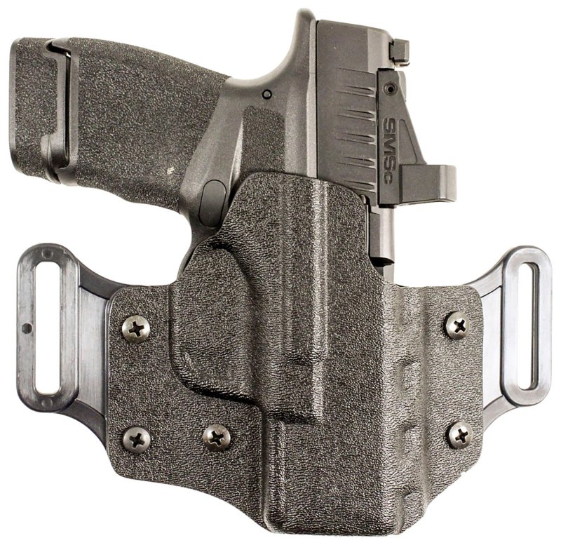 DeSantis 195KA8WZ0 Veiled Partner OWB Holster Black Kydex for Springfield