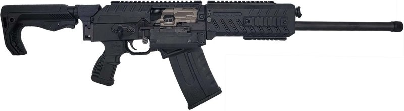 Fostech 7200-NI Origin-12 12GA 18" Semi-Auto Black with 5rd Mag & Case