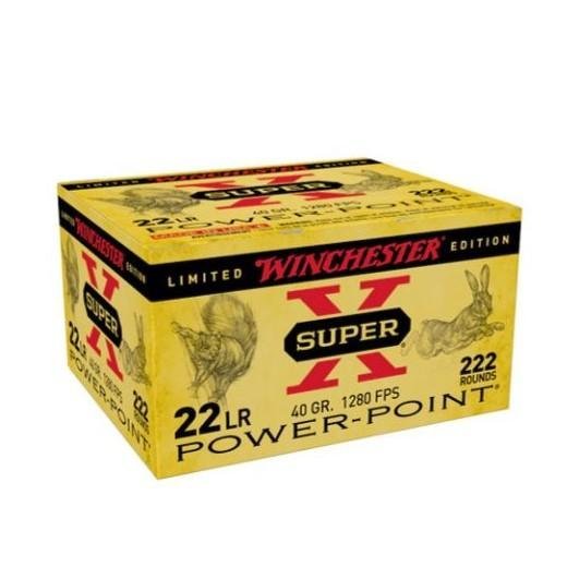 Winchester X22LRPPB 22 Long Rifle 40gr Copper Plated Hollow Point 222 Rds