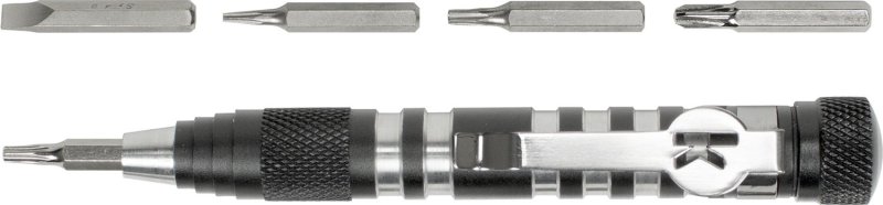 Kershaw TXTOOL 280 Silver/Gray Aluminum Steel Bits 4.8in Length 1.1oz