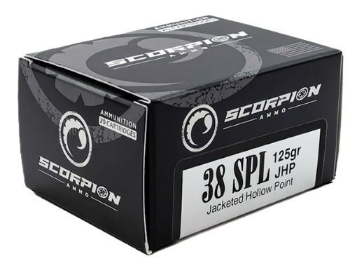 Scorpion 38125JHP S20 38SPL 125GR JHP 20Rd Ammo