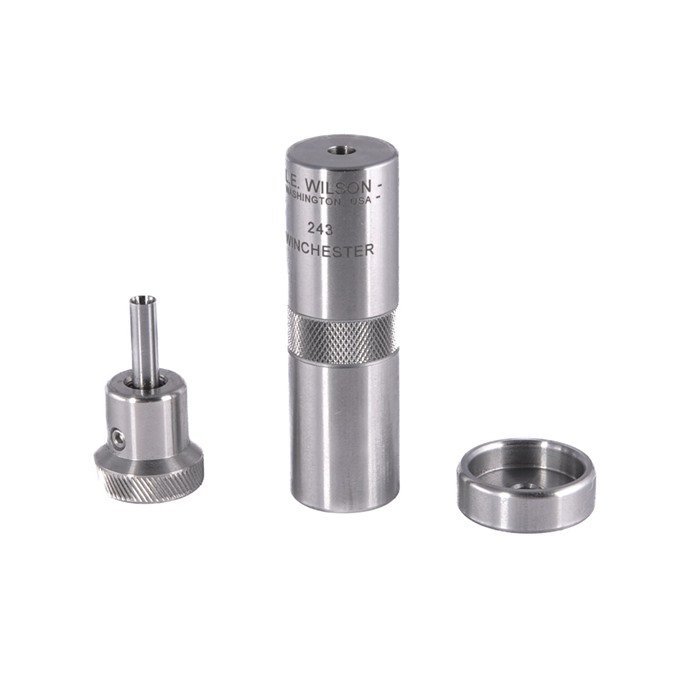 L.E. Wilson Stainless Steel Chamber Type Bullet Seater Die .243 Win