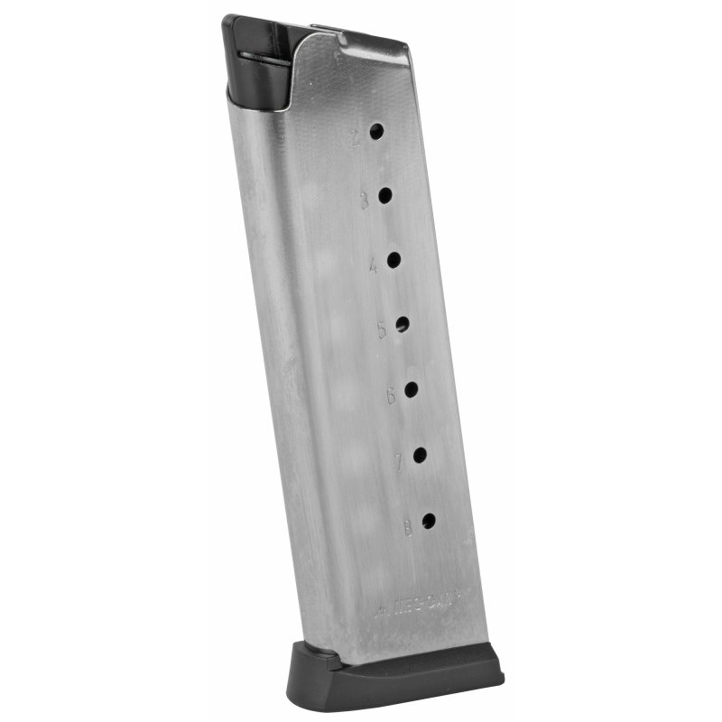 Mec-Gar 1911 Nickel Magazine 45 ACP 8 Round
