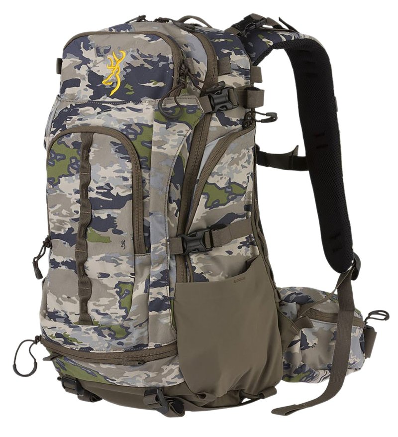 Browning 12915034 Whitetail 1900 Nylon Ovix Camo Day Pack 12"x8"x20"