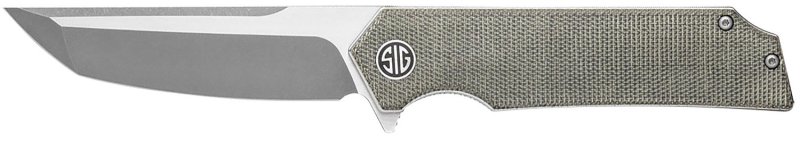 Sig Sauer Tsuru Two-Tone Satin/Stoash Micarta Green Tanto Knife