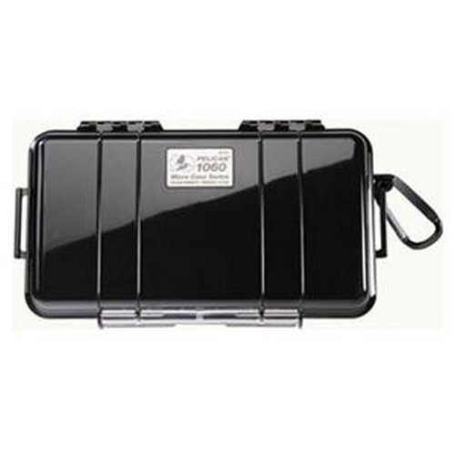 Pelican 1060 Case Black Lid Rubber Liner Stainless Steel