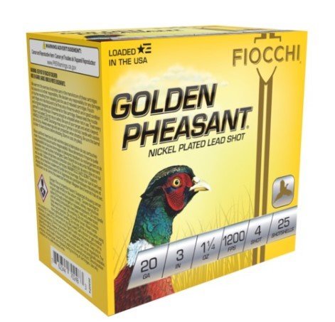 Fiocchi Golden Pheasant 20ga 3" Shotgun Shell