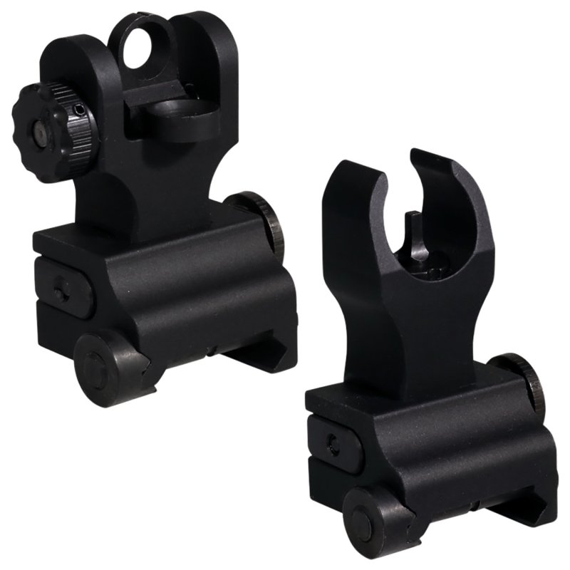 Samson QFHKA2PKG Quick Flip Folding Sights HK Front A2 Rear Black