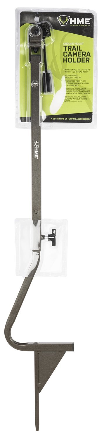 DNZ Products HMETCHG Ground Mount Trail Camera Holder 26-36In Brown Metal