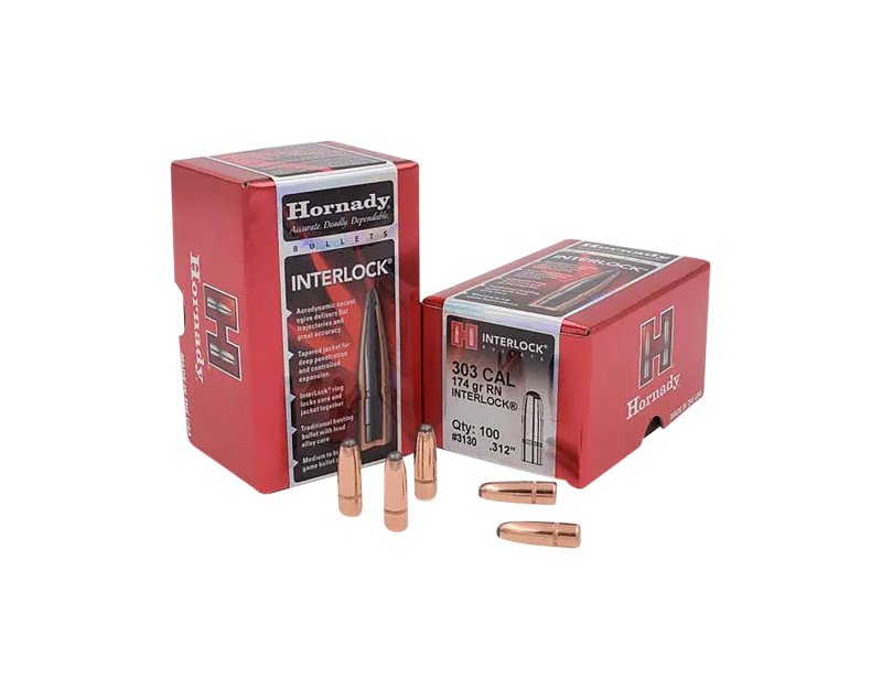 Horn Hunter InterLock 303 Cal .312 174 gr Round Nose Bullets