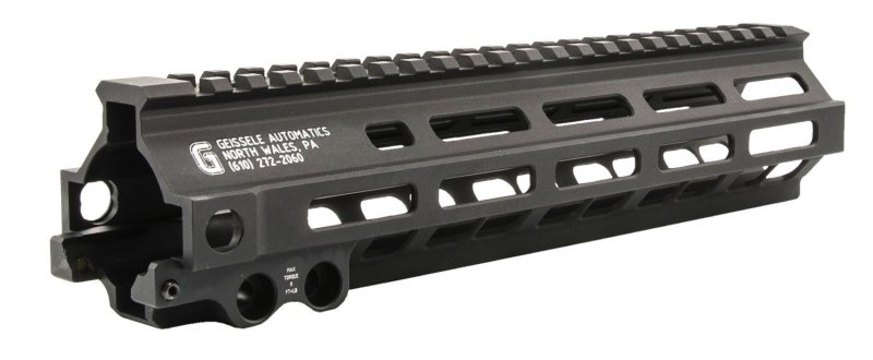Geissele 05284B MK8 Super Modular Rail 9.5" M-LOK 6061-T6 Aluminum Black