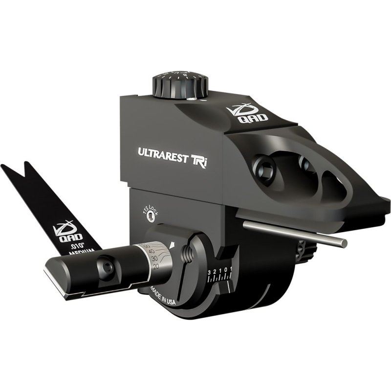 QAD UltraRest TRi UTQBK-R Black RH, Micro Adjustable, 3 Blades Included