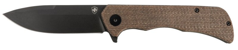 Templar Paladin PFMBN321 3.27 In D2 Steel Folding Knife Brown Micarta