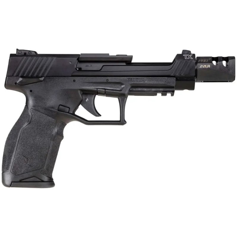 Taurus TX22 Competition SCR 5.4" 16rd 22lr Black Pistol with Optics Mount, Adjustable Sights, and Suppressor Adapter Collar