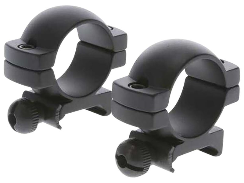 TruGlo TG8960B1 Medium 1 In Matte Black Scope Rings Weaver/Picatinny Mount