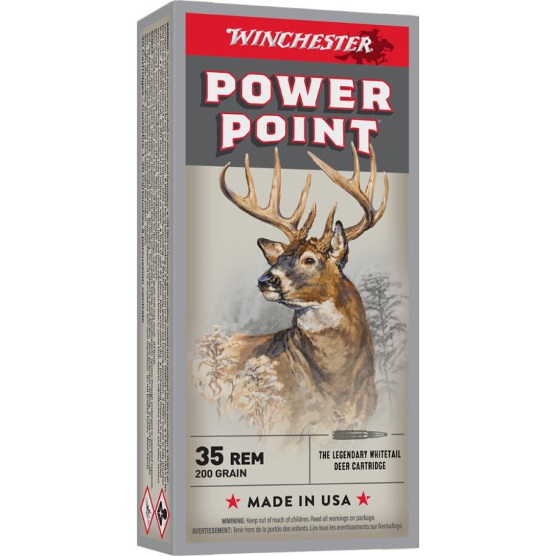 Winchester Ammo X35R1 Power-Point 35Rem 200gr 20 Per Box/10 Case