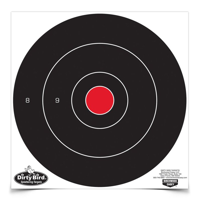 Birchwood Casey Bull's-Eye Targets 12 In Black White 12-Pack Model 35012